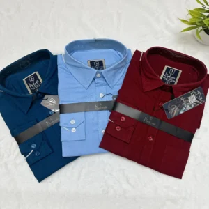 Shirt Combo 3 Pcs - Pretrol, Sky & Maroon